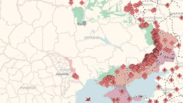 Онлайн-карта бойових дій в Україні: де точаться бої на 26.08.2026